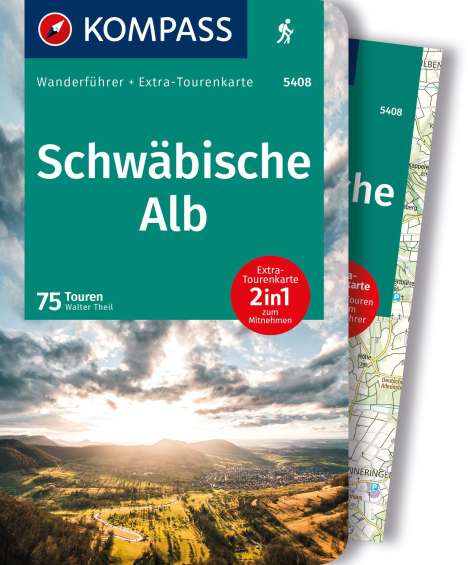 Walter Theil: KOMPASS Wanderführer Schwäbische Alb, 75 Touren mit Extra-Tourenkarte, Buch