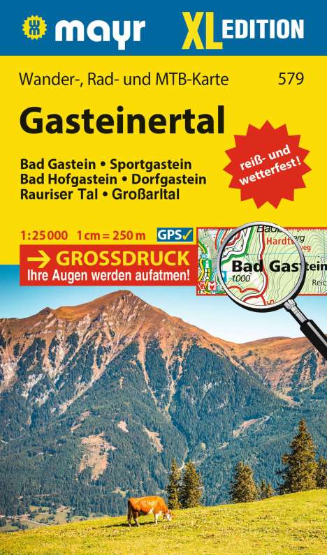 Mayr Wanderkarte Gasteinertal XL 1:25.000, Karten