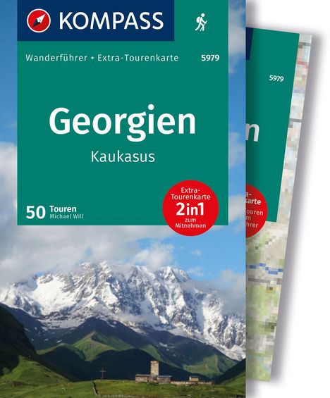 Michael Will: KOMPASS Wanderführer Georgien, Kaukasus, 50 Touren mit Extra-Tourenkarte, Buch