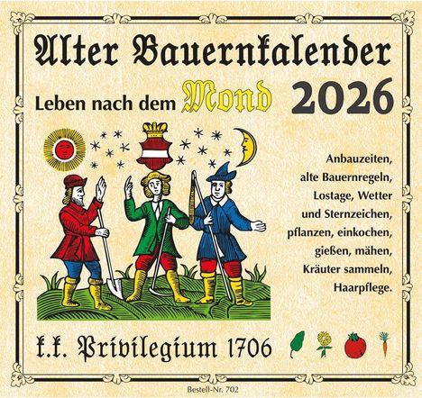 Alter Bauernkalender 2026. Der Praktische (Erlebniskalender), Kalender