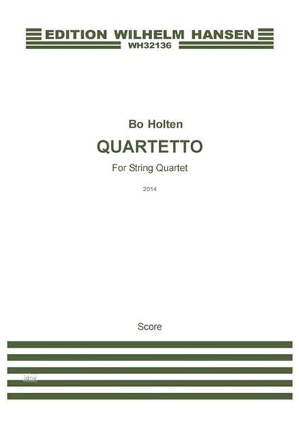 Quartetto - For String Quartet (Score) (2014), Noten