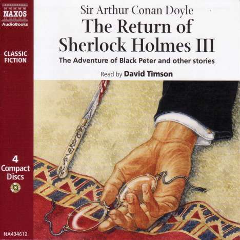 The Return of Sherlock Holmes III: The Adventure of Black Peter and Other Stories, 4 CDs