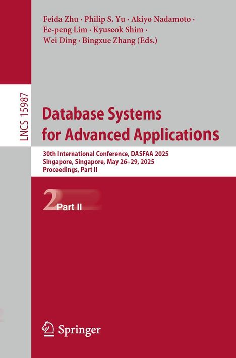 Titel: "Database Systems for Advanced Applications". Konferenz: DASFAA 2025 in Singapur. Teil II. Springer-Logo unten.