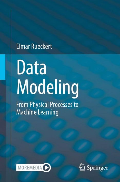 Text: "Elmar Rueckert, Data Modeling, From Physical Processes to Machine Learning." Hintergrund: Abstraktes Muster.