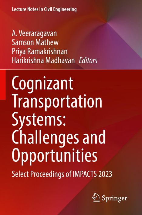 "Cognizant Transportation Systems: Challenges and Opportunities" steht in weiß auf rotem Hintergrund. Unten rechts Springer-Logo.
