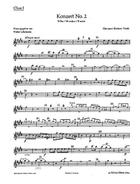 Giovanni Battista Viotti: Konzert Nr. 2 E-Dur, Noten