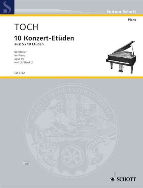 Ernst Toch: 10 Konzert-Etüden op. 55, Noten