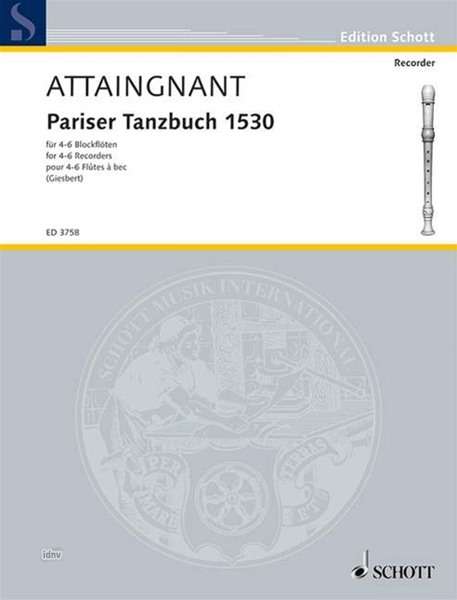 Pierre Attaingnant: Pariser Tanzbuch, Noten