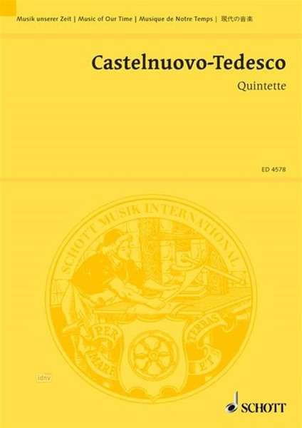 Mario Castelnuovo-Tedesco: Quintett F-Dur op. 143, Noten