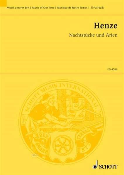 Hans Werner Henze: Nachtstücke und Arien, Noten