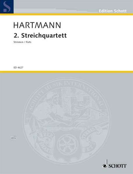 Karl Amadeus Hartmann: 2. Streichquartett, Noten