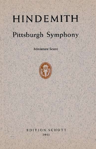 Paul Hindemith: Pittsburgh Symphony, Noten