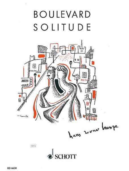 Hans Werner Henze: Boulevard Solitude, Noten