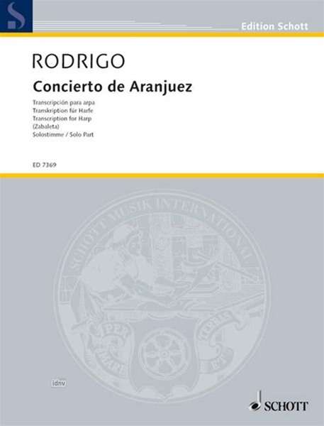 Joaquin Rodrigo: Concierto de Aranjuez, Noten