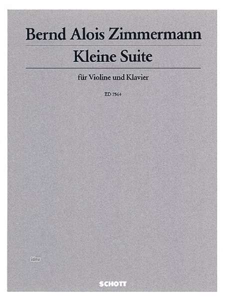 Bernd Alois Zimmermann: Kleine Suite, Noten