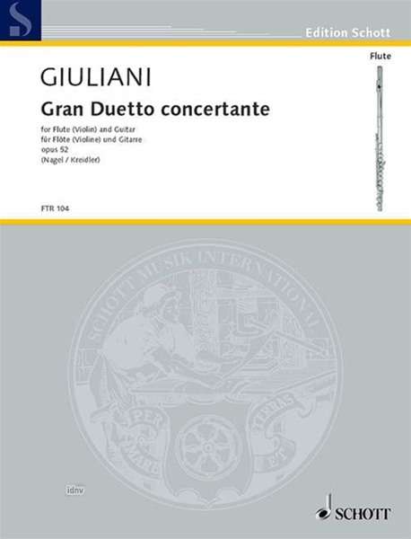 Mauro Giuliani: Gran Duetto concertante op. 52, Noten