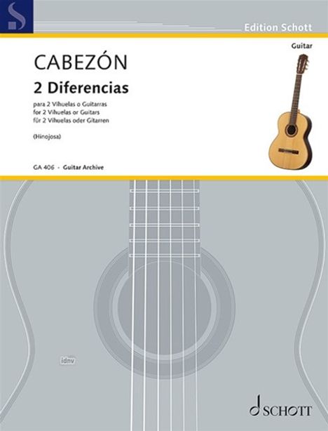 Antonio de Cabezon: 2 Diferencias, Noten