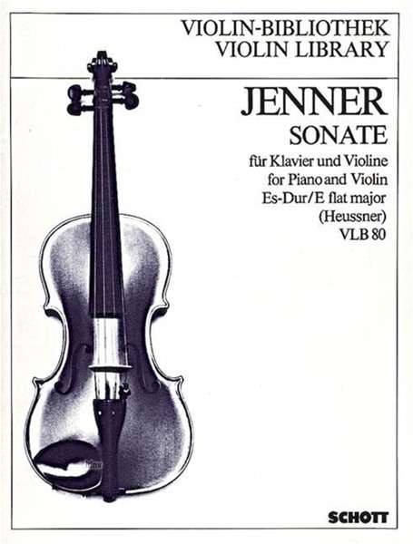 Gustav Jenner: Sonate Es-Dur, Noten