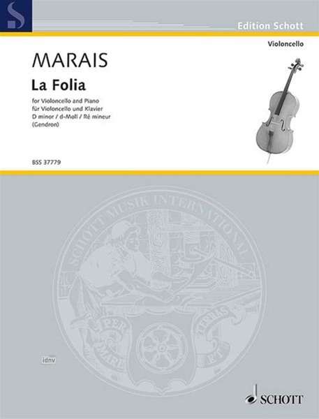 Marin Marais: Marais,M.           :La Folia /SS /VC/Klav /GH, Noten
