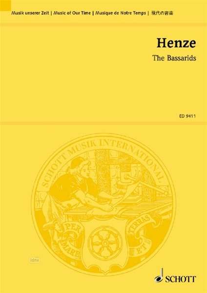 Hans Werner Henze: Henze, Hans Werner  :Die Bassariden /ST /Ens /, Noten