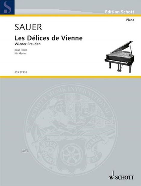Emil von Sauer: Wiener Freuden, Noten