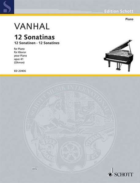Johann Baptist (Jan Krtitel) Vanhal: 12 Easy and progressive Sonatinas op. 41, Noten