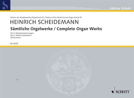 Heinrich Scheidemann: Sämtliche Orgelwerke, Noten