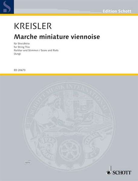 Fritz Kreisler: Kreisler, Fritz /Bea:Marche min. vienn. /P /St, Noten