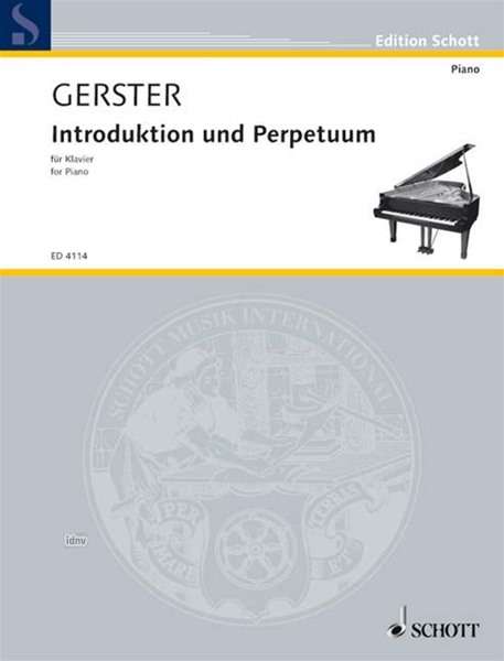 Ottmar Gerster: Introduktion und Perpetuum, Noten