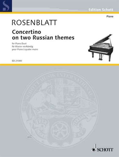 Alexander Rosenblatt: Concertino on two Russian them, Noten