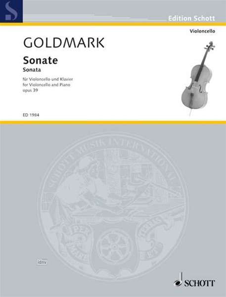 Karl Goldmark: Sonate op. 39, Noten