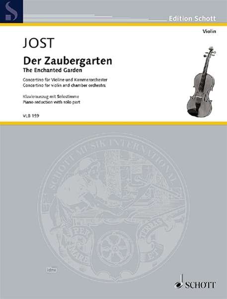 Christian Jost: Der Zaubergarten (2011), Noten
