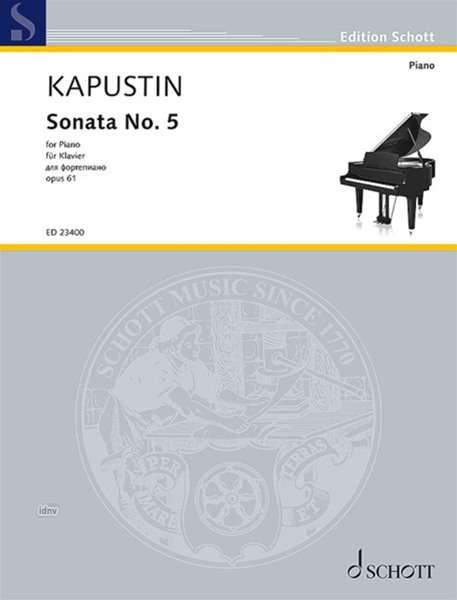 Nikolai Kapustin: Sonata No. 5 op. 61 (1991), Noten