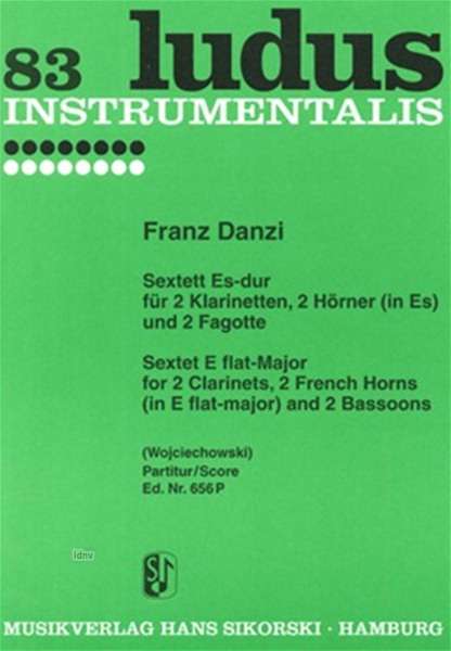 Franz Danzi: Sextett Es-Dur, Noten