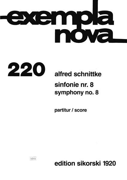 Alfred Schnittke: Schnittke,A.        :Sinfonie Nr.8 /TP /Orch /, Noten