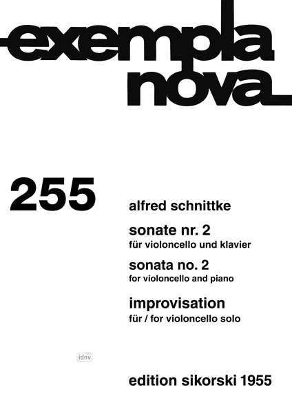 Alfred Schnittke: Sonate Nr. 2 / Improvisation, Noten