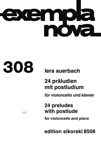 Lera Auerbach: 24 Präludien mit Postludium op, Noten
