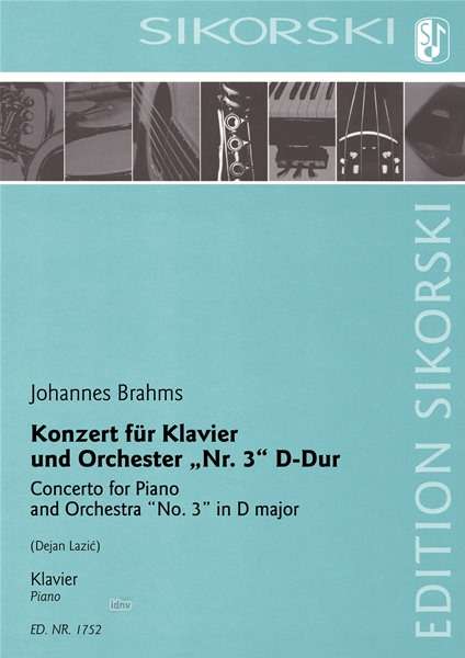 Johannes Brahms: Konzert für Klavier und Orchester Nr. 3 D-Dur, Noten