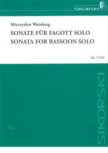 Georgi Mushel: Sonate für Fagott solo für Fagott solo, Noten