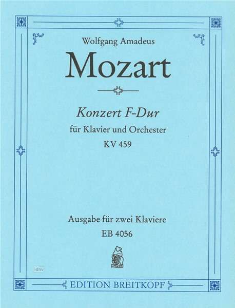 Wolfgang Amadeus Mozart: Konzert für Klavier und Orchester Nr. 19 F-Dur KV 459, Noten