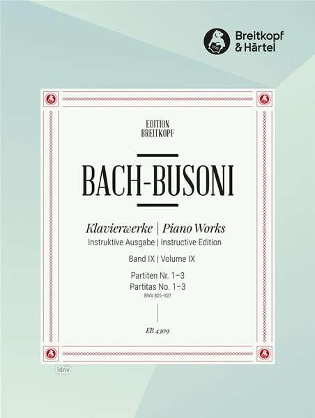 Johann Sebastian Bach: Partiten Nr.1-3 BWV 825-827, Noten