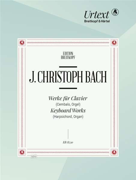 Werke für Clavier (Cembalo/Orgel), Noten
