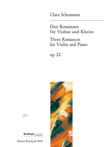 Clara Schumann: Drei Romanzen op. 22, Noten