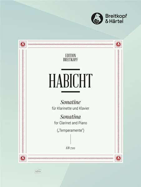 Günter Habicht: Sonatine für Klarinette und Klavier, Noten