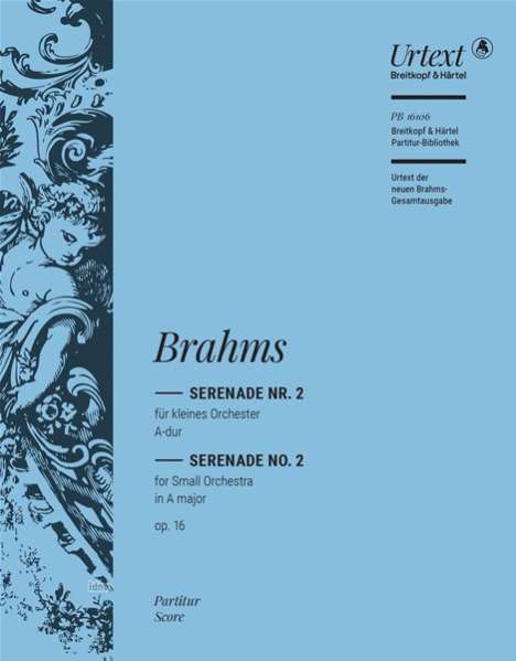 Johannes Brahms: Serenade Nr. 2 A-dur op. 16, Noten