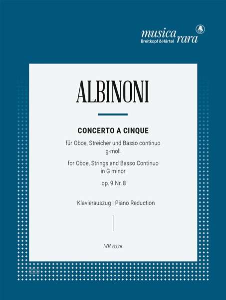 Tomaso Albinoni: Concerto a 5 in g op. 9/8, Noten