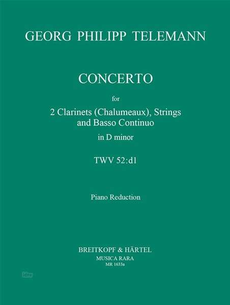 Georg Philipp Telemann: Concerto in d TWV 52:d1, Noten