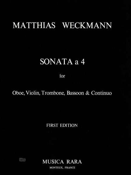 Matthias Weckmann: Sonata a 4, Noten