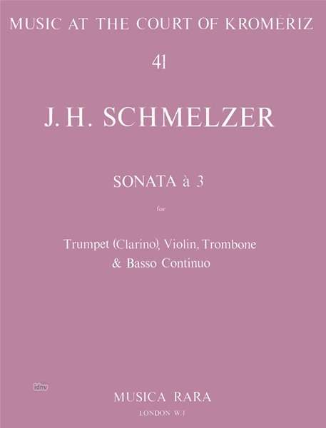 Johann Heinrich Schmelzer: Sonata a 3, Noten