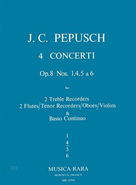Johann Christoph Pepusch: Konzert op. 8/4, Noten